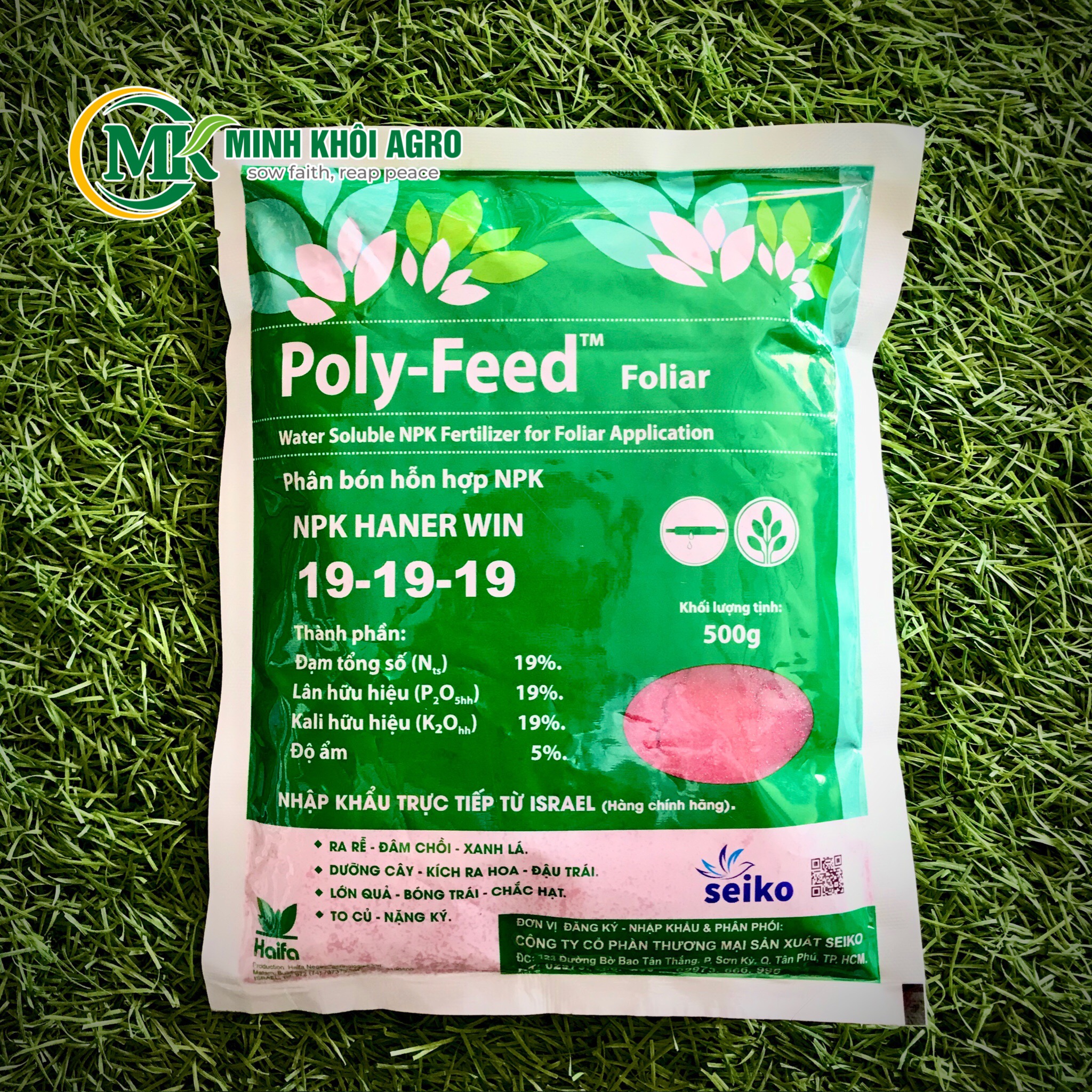 Phân bón hỗn hợp NPK PolyFeed 19-19-19 - Gói 500g